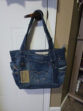 Blue Denim Upcycled Purse